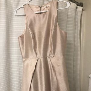 Short nude/champagne colored dress